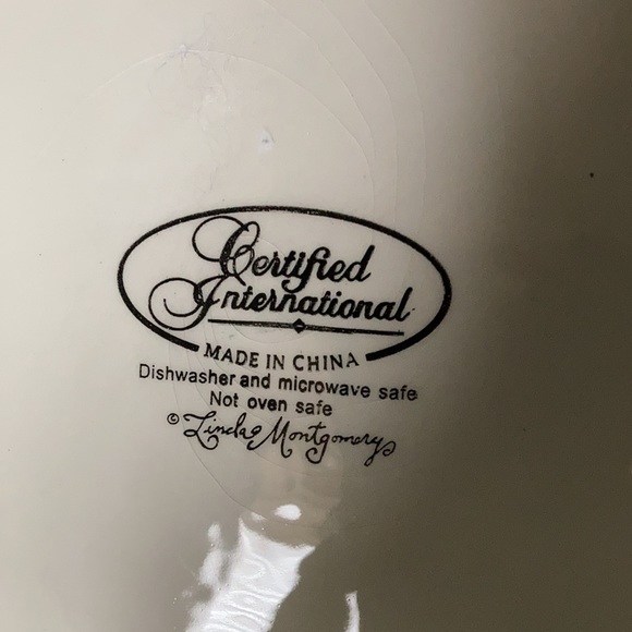 Certified International Linda Montgomery ceramic bowl - Picture 3 of 5